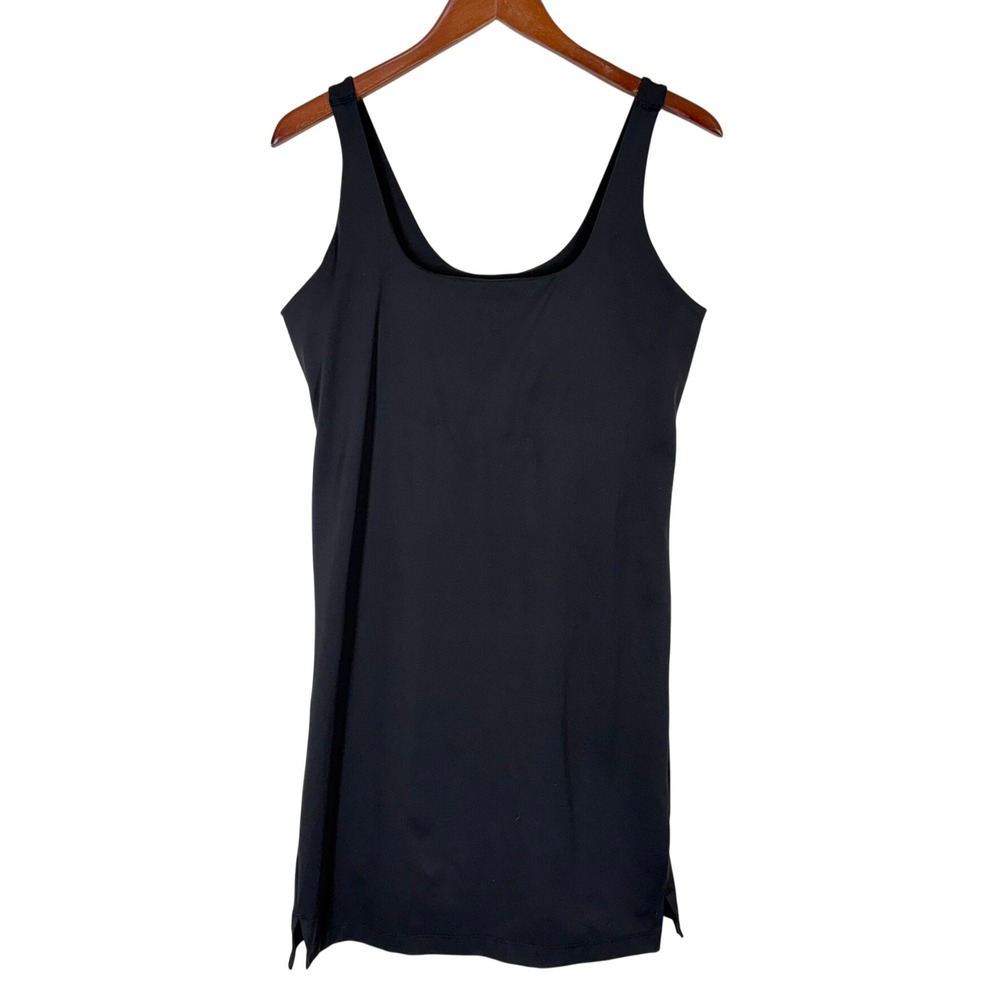Old Navy Active Womens Tennis Dress L Black PowerSoft Built-in Bra Pickleball